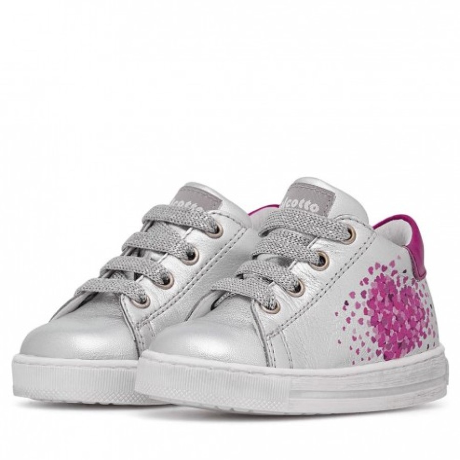 Girl FALCOTTO | Falcotto Corrason - Leather Sneakers - Silver