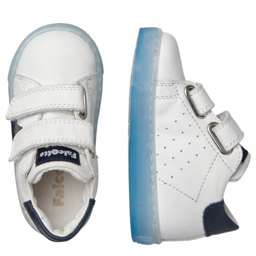 Boy FALCOTTO | Falcotto Salazar Vl - Calfskin Sneakers With Print - White-Navy