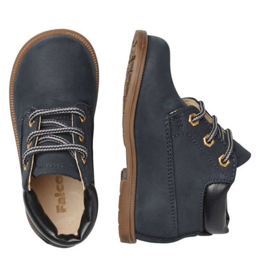 Boy FALCOTTO | Falcotto Stambecco - Nubuck Boots With Laces - Blue