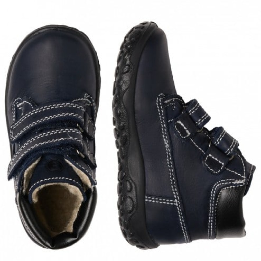 Boy FALCOTTO | Falcotto Toc Vl - Ankle Boot In Calfskin With Chunky Sole - Blue