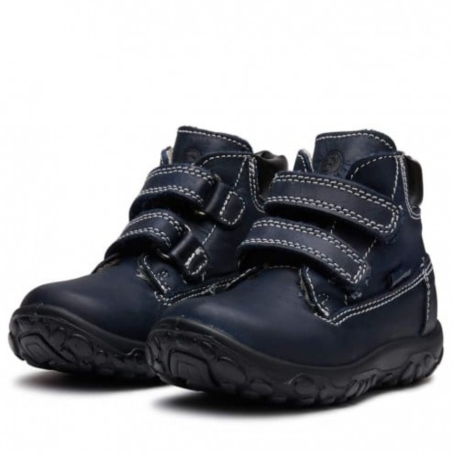 Boy FALCOTTO | Falcotto Toc Vl - Ankle Boot In Calfskin With Chunky Sole - Blue