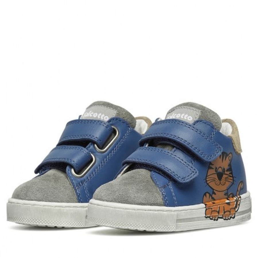 Boy FALCOTTO | Falcotto Filisi Vl - Leather And Suede Sneakers - Light Blue-Grey