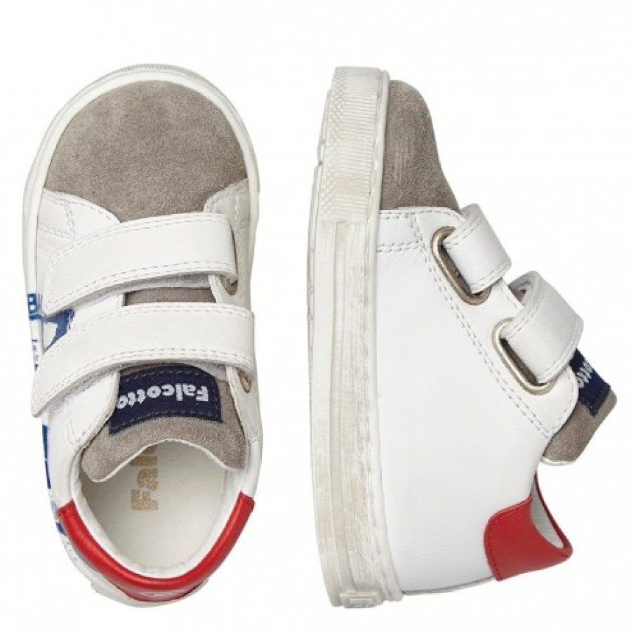 Boy FALCOTTO | Falcotto Tahole Vl - Leather And Suede Sneakers - White-Grey