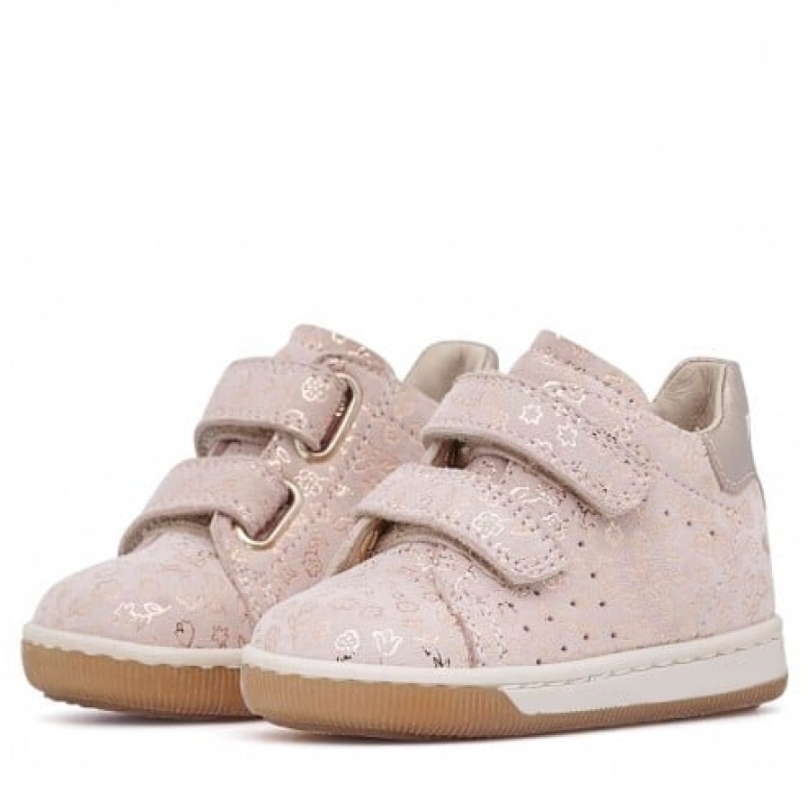 Girl FALCOTTO | Falcotto Adam Vl - Suede Sneakers - Powder Pink