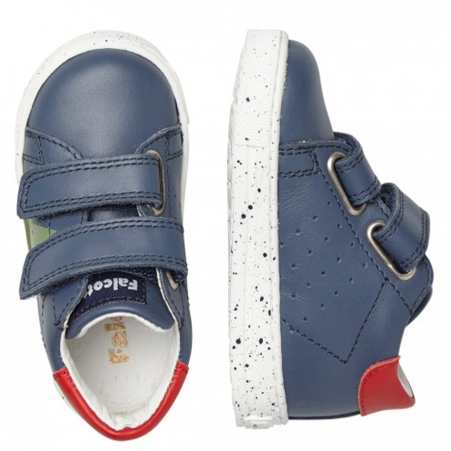 Boy FALCOTTO | Falcotto Salazar Vl - Leather Sneakers - Blue-Green