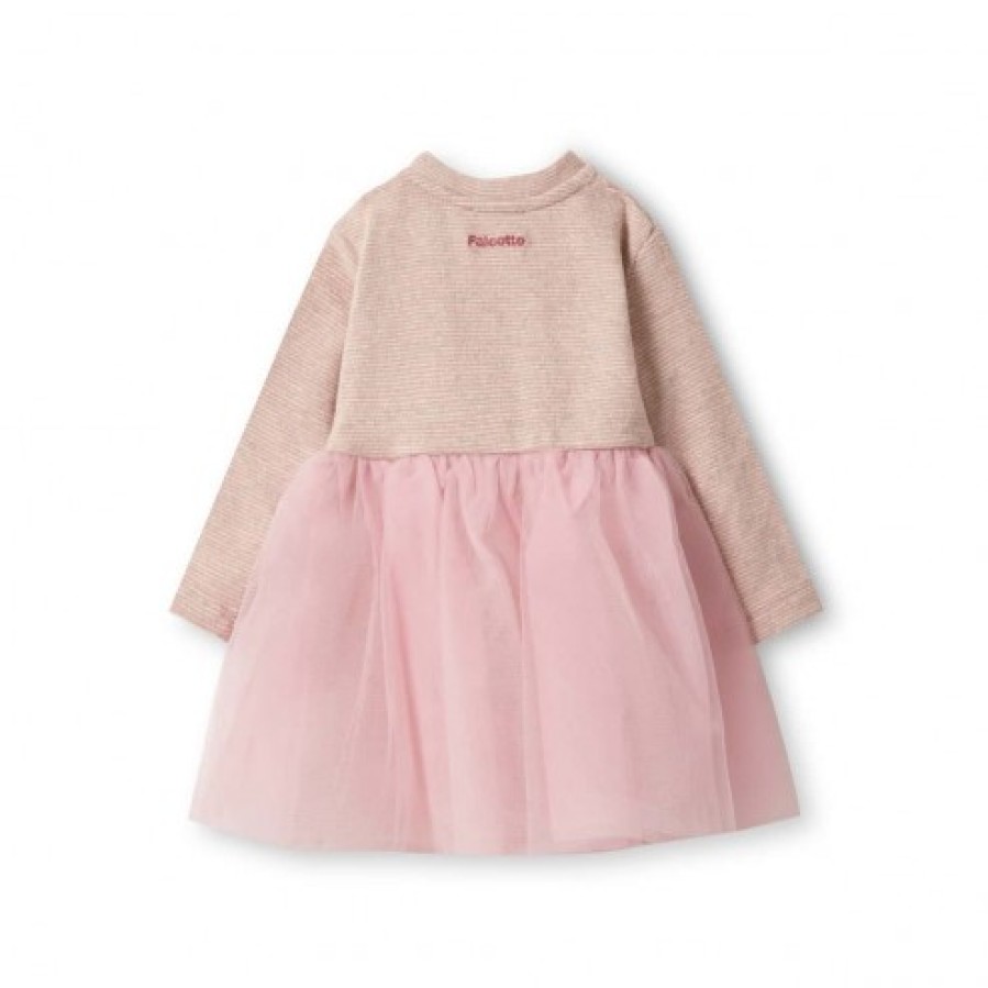 Girl FALCOTTO | Else - Cotton And Tulle Dress - Pink