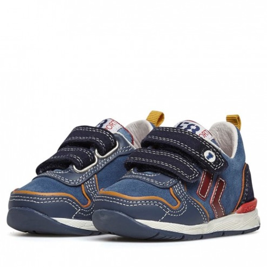 Boy FALCOTTO | Falcotto Hack 2 Vl. - Suede And Fabric Sneakers - Navy