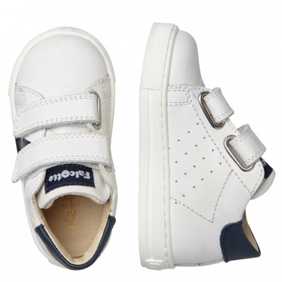 Boy FALCOTTO | Falcotto Venus Vl - Calfskin Sneakers With Colourful Maxi-Star Detail - White-Blue