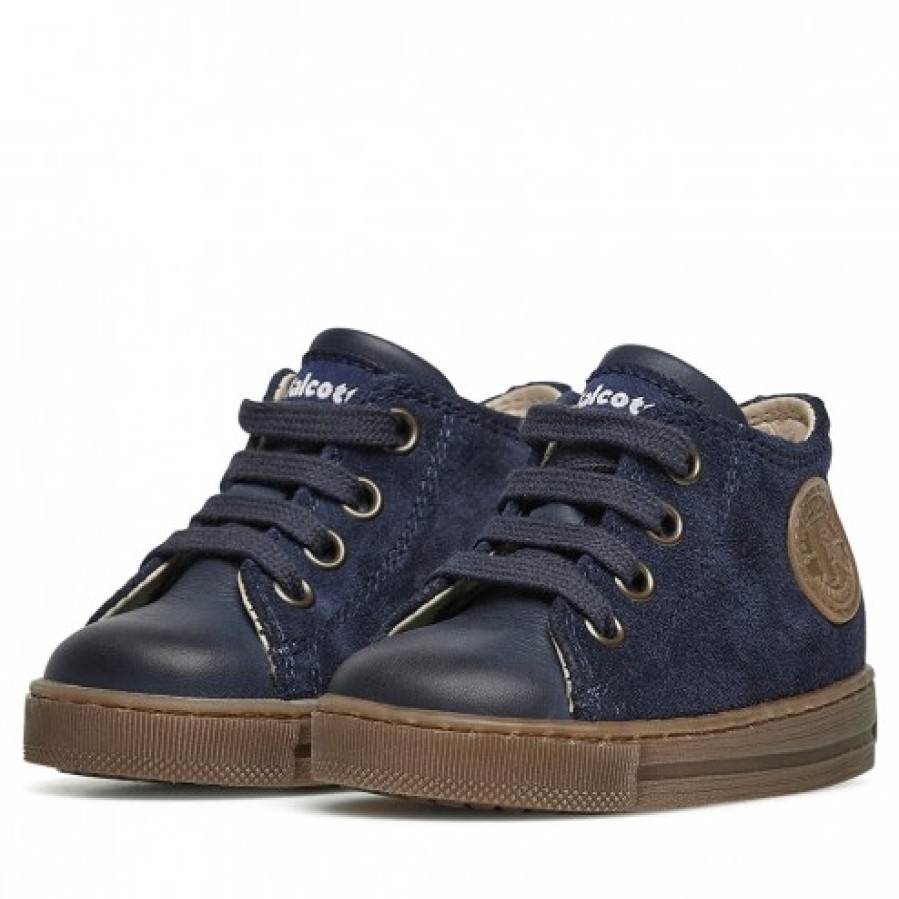 Boy FALCOTTO | Falcotto Magic - Leather And Suede Sneakers - Navy