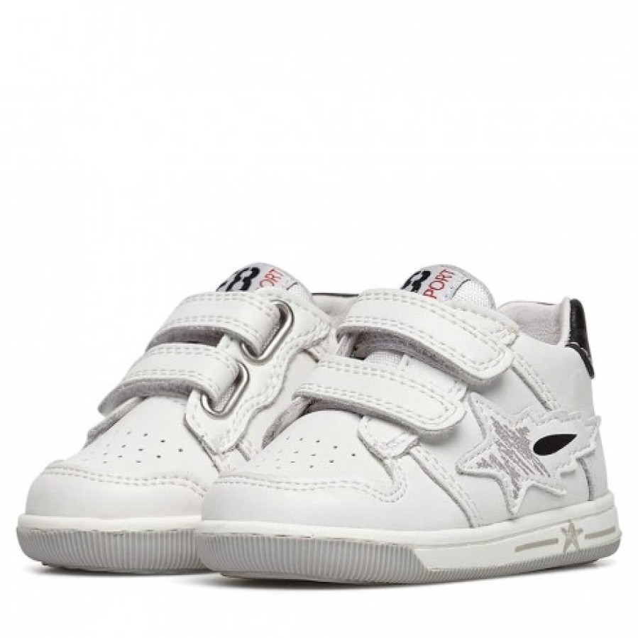 Boy FALCOTTO | Falcotto Frankie Vl. - Leather And Fabric Sneakers - White