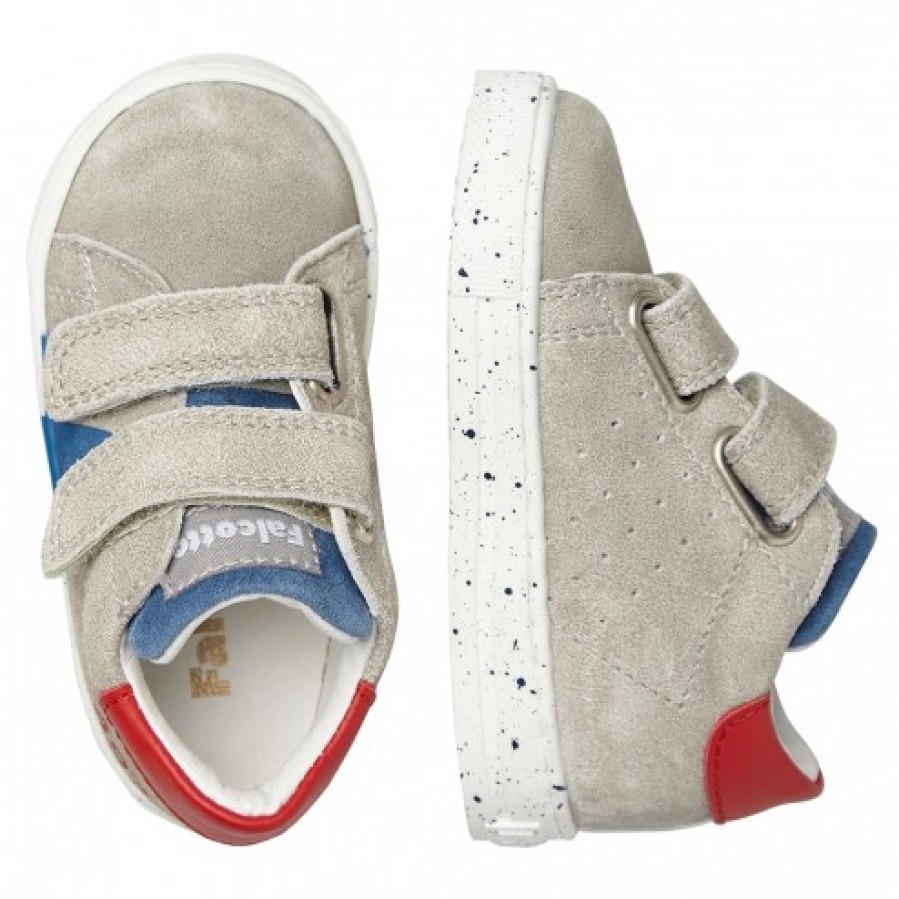 Boy FALCOTTO | Falcotto Salazar Vl - Suede Sneakers - Grey-Blue