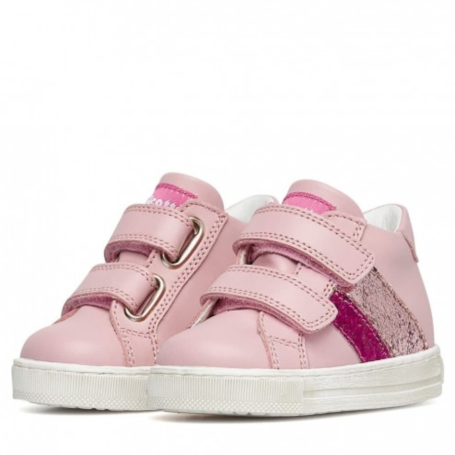 Girl FALCOTTO | Falcotto Betzi Vl - Leather Sneakers - Pink