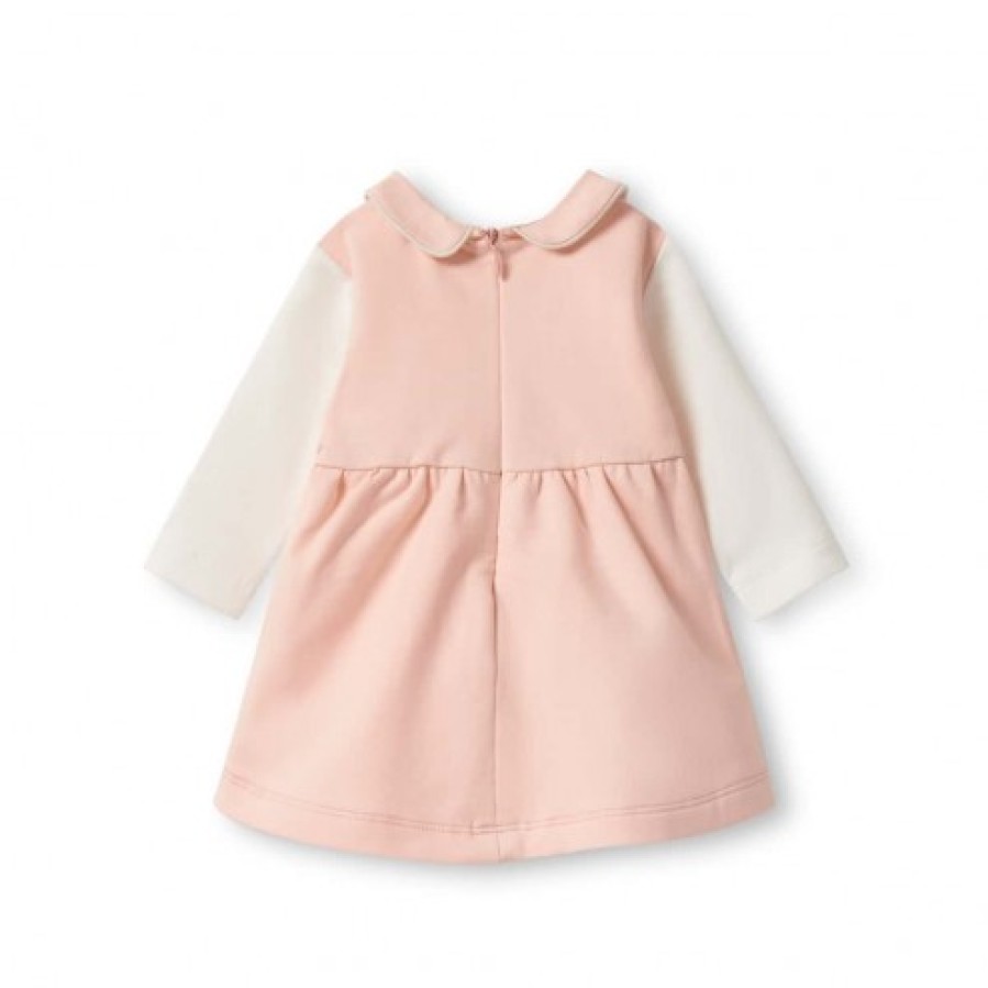 Girl FALCOTTO | Floralie - Textile Dress - Pink-Off White