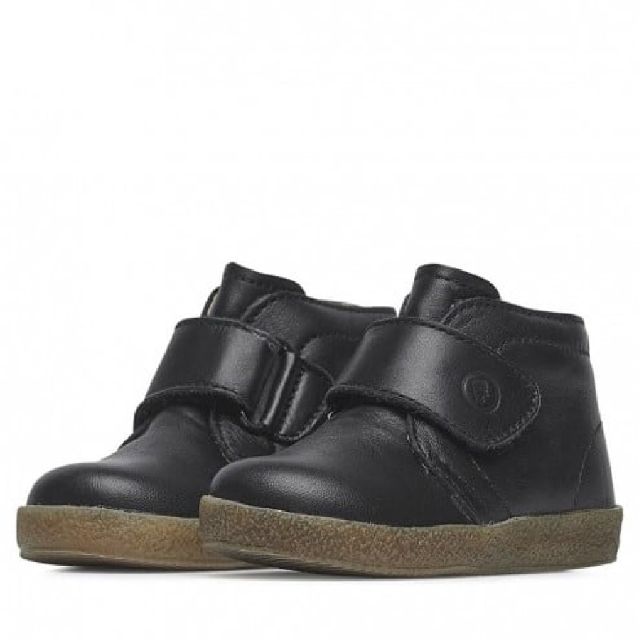 Boy FALCOTTO | Falcotto Conte Vl - Shoes In Brushed Nappa Leather With Velcro Closure - Black