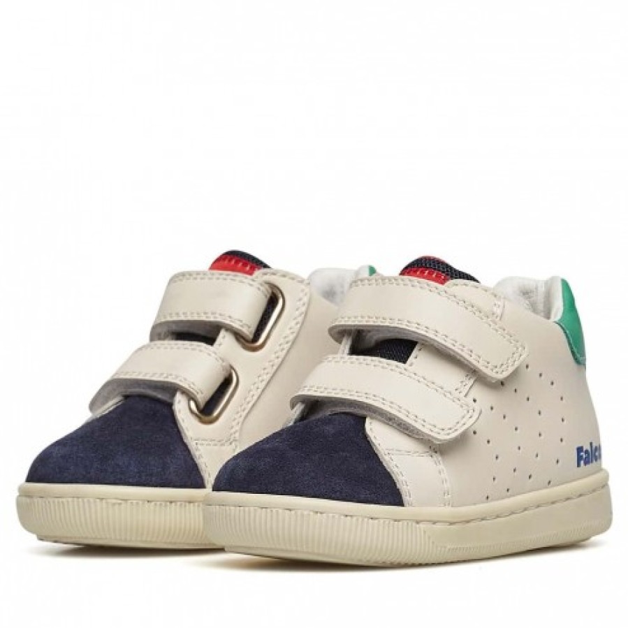 Boy FALCOTTO | Falcotto Kiner Vl - Leather And Suede Sneakers - Navy-White