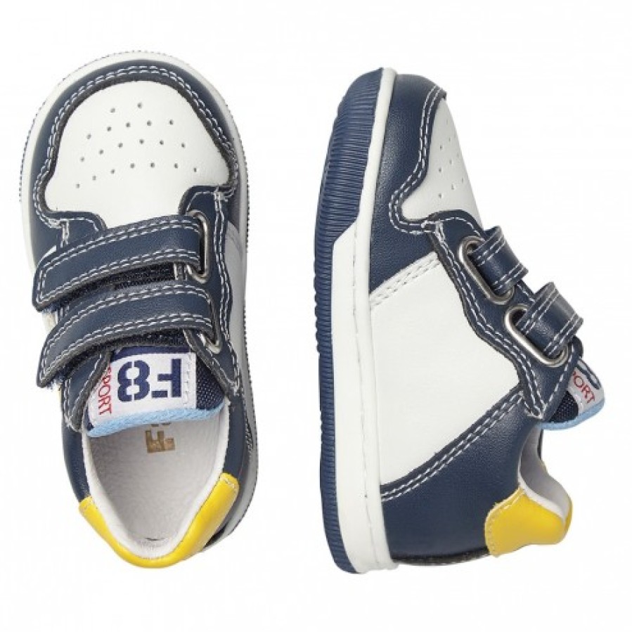 Boy FALCOTTO | Falcotto Frankie Vl. - Leather And Fabric Sneakers - White-Yellow