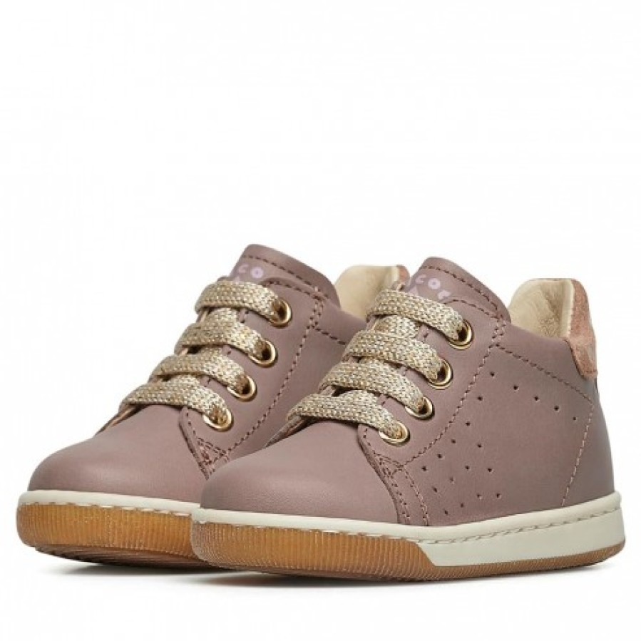 Girl FALCOTTO | Falcotto Adam - Leather Sneakers - Pink