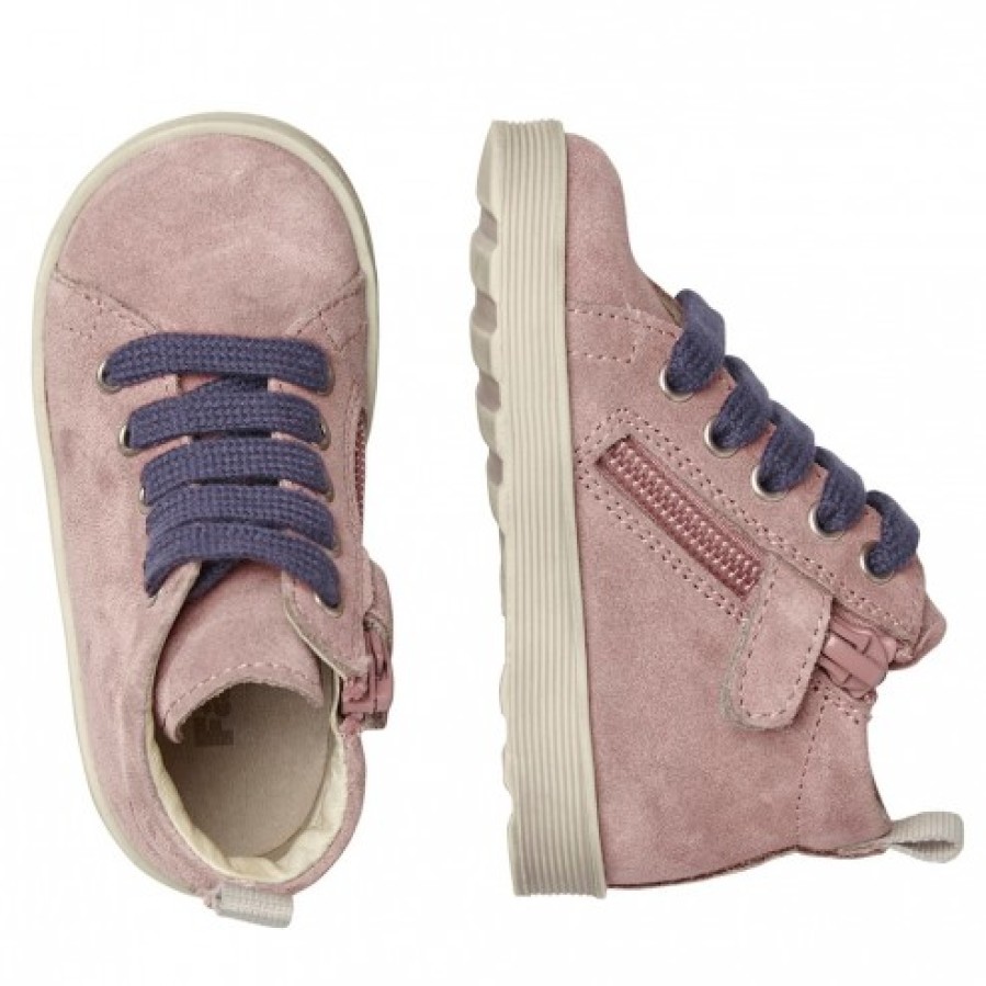 Girl FALCOTTO | Falcotto Evaert Zip - Suede Shoes - Pink-Purple