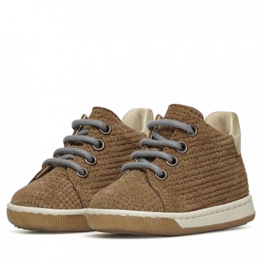 Boy FALCOTTO | Falcotto Adam - Velour Sneakers - Brown