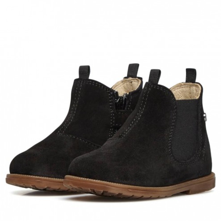 Boy FALCOTTO | Falcotto Winter Wood - Suede Ankle Boots - Black