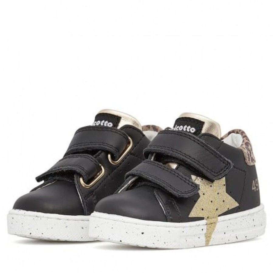 Girl FALCOTTO | Falcotto Salazar Vl - Leather Sneakers - Black-Platinum