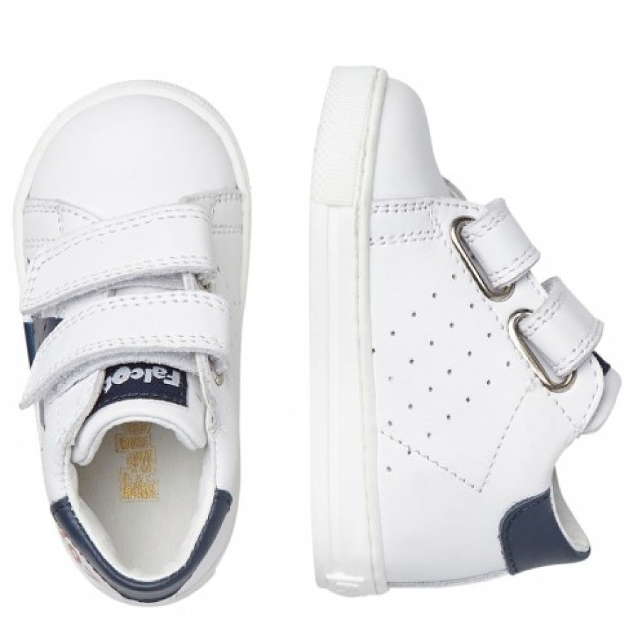 Boy FALCOTTO | Falcotto Salazar Vl - Leather Sneakers - White-Blue