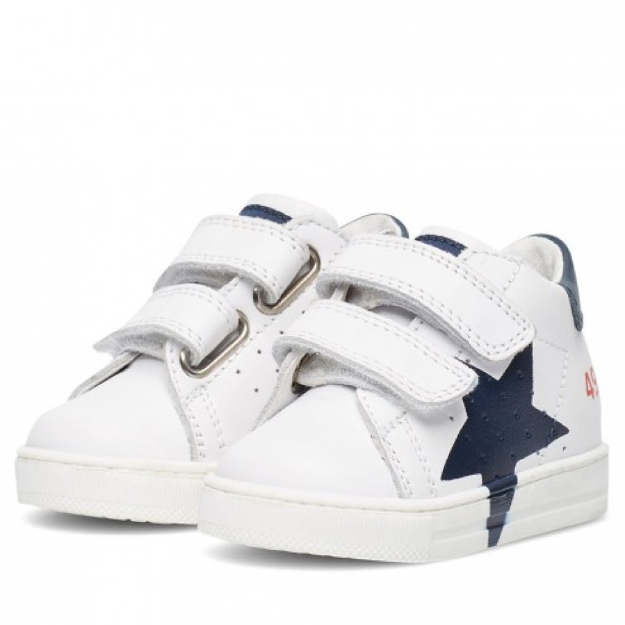 Boy FALCOTTO | Falcotto Salazar Vl - Leather Sneakers - White-Blue