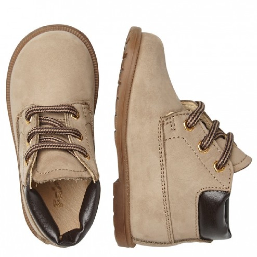 Boy FALCOTTO | Falcotto Stambecco - Nubuck Boots With Laces - Dove Grey