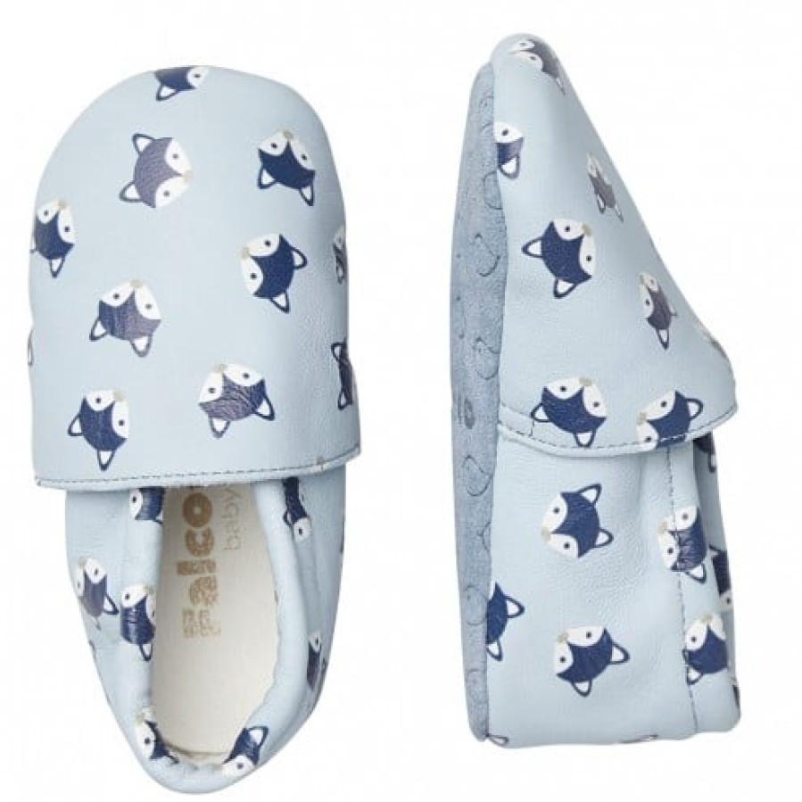 Boy FALCOTTO | Falcotto Bumbly - Leather Crib Shoes - Sky Blue