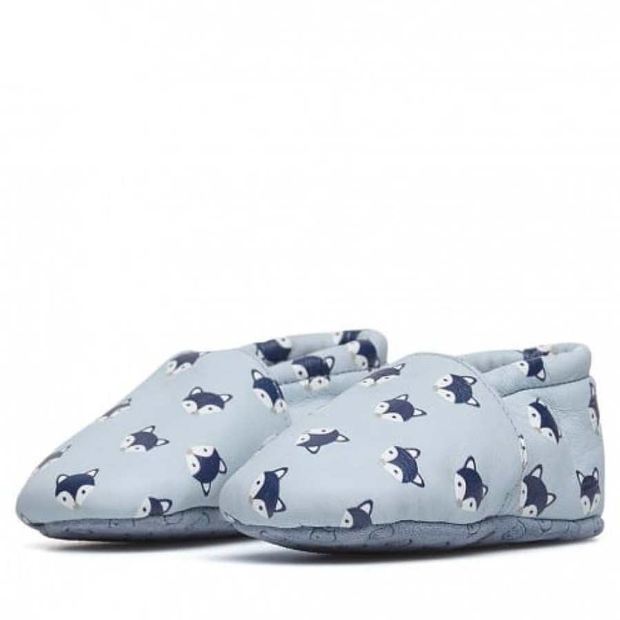 Boy FALCOTTO | Falcotto Bumbly - Leather Crib Shoes - Sky Blue