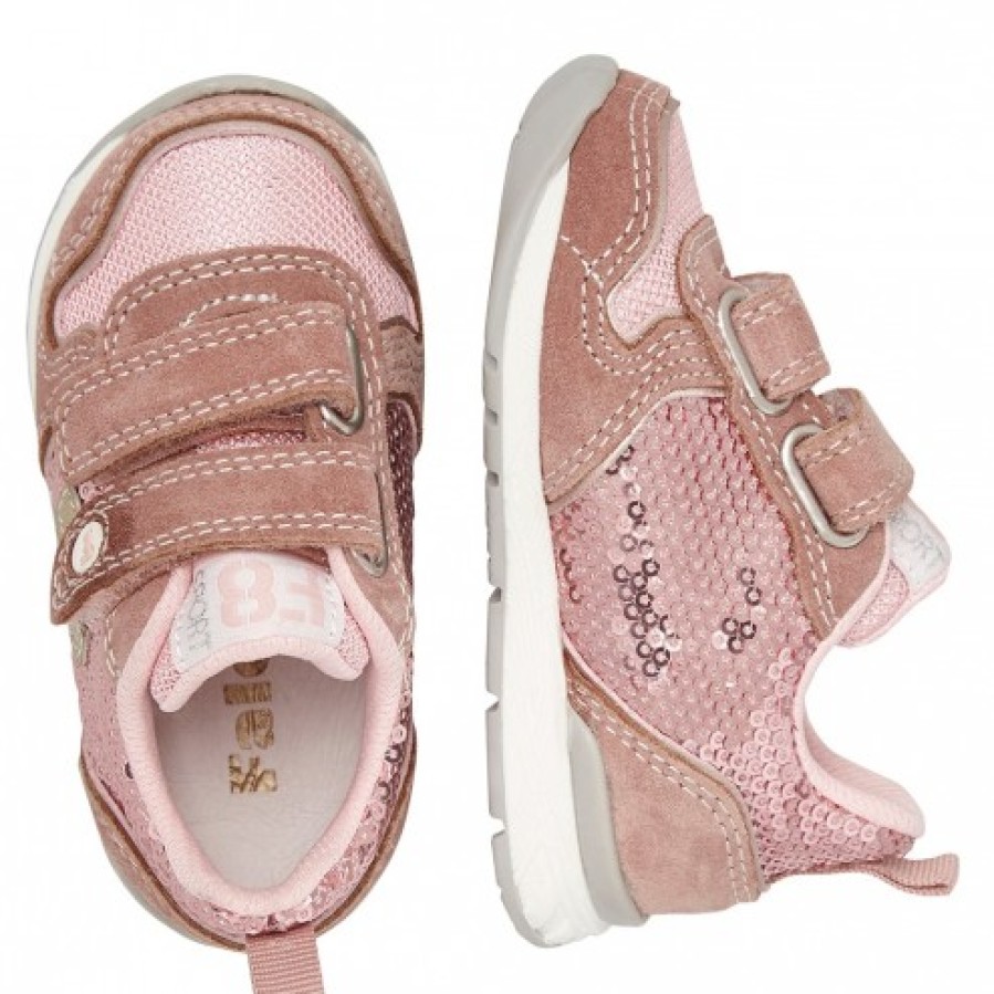 Girl FALCOTTO | Falcotto Hack 2 Vl. - Leather And Technical Fabric Sneakers - Silver-Pink