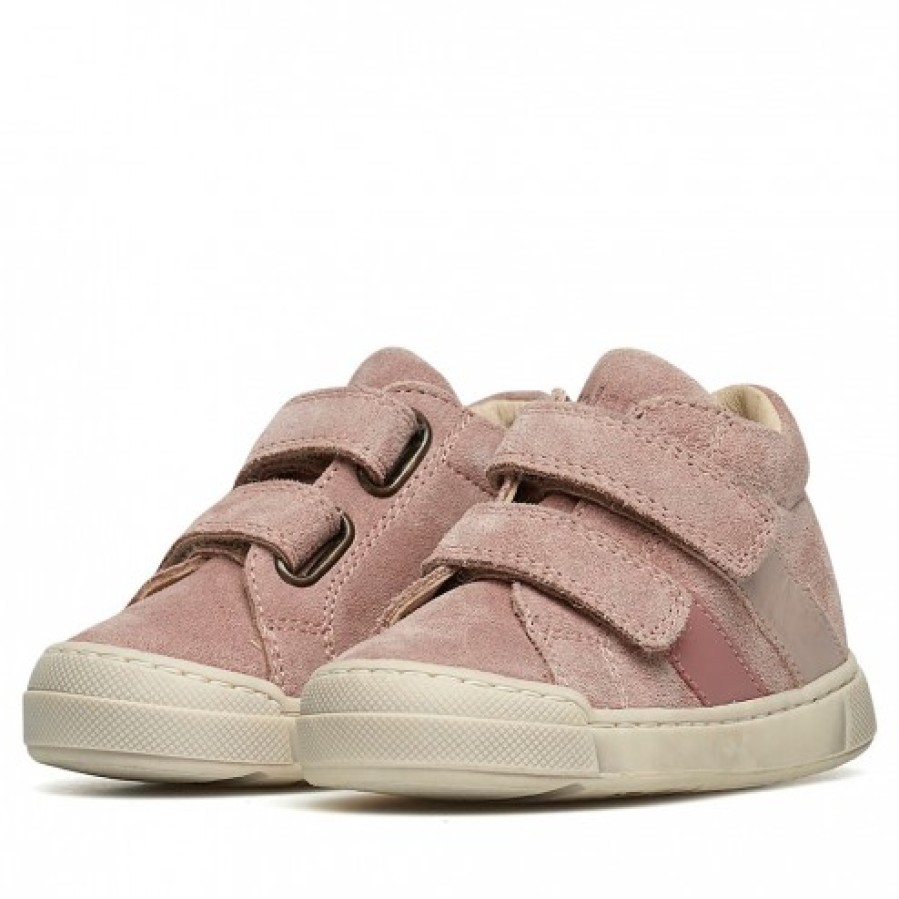 Girl FALCOTTO | Falcotto Gazer Vl - Leather And Suede Sneakers - Pink